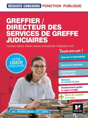 cover image of Réussite Concours--Greffier/Directeur des services de greffe judiciaires--Préparation complète